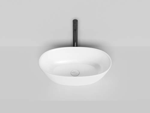 Раковина из искусственного камня S-Sense Salini SOFIA 1101106G 60х30 накладная цвет белый без отверстий под смеситель - фото 2